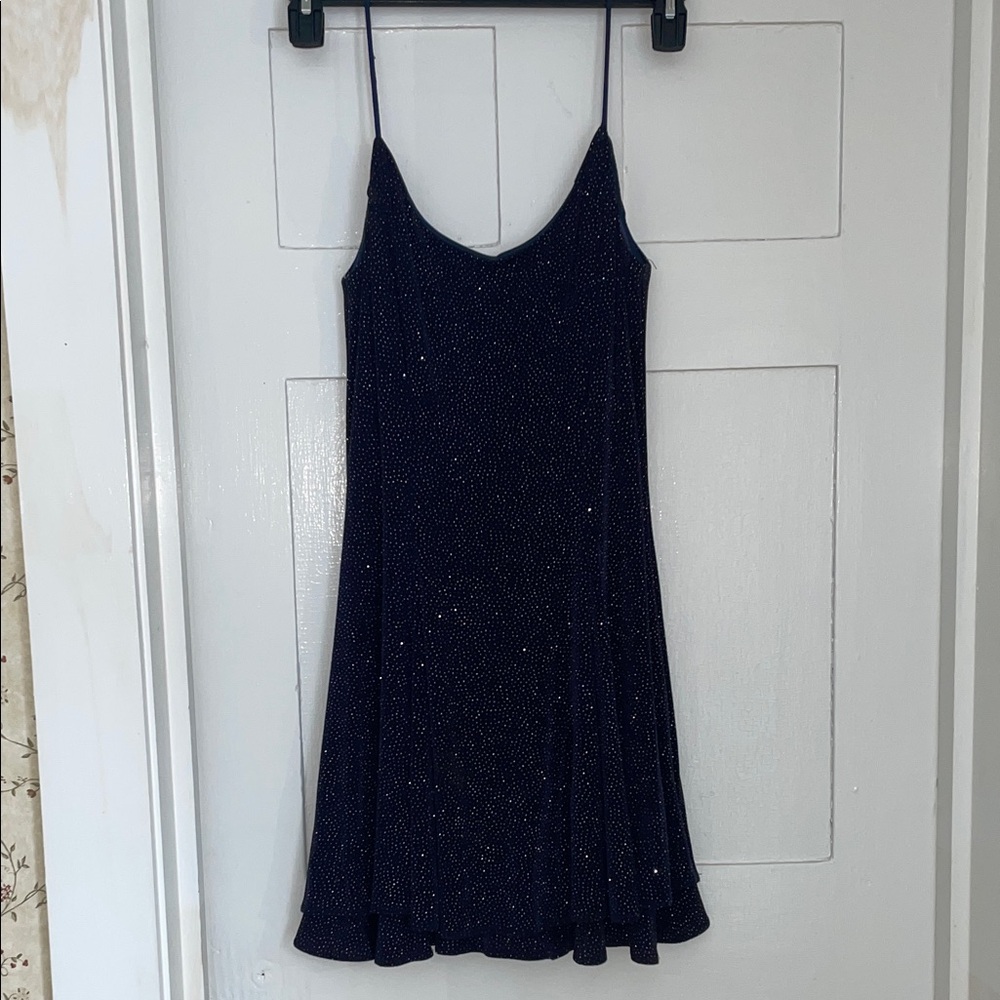 Elegant Navy Blue Women's Dress